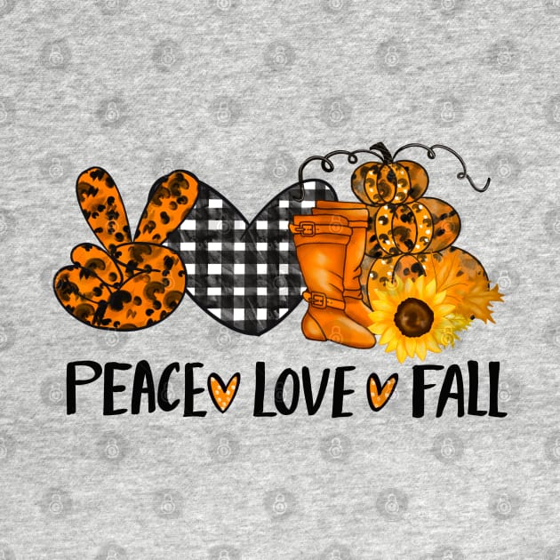 Halloween Sublimation Peace Love Fall ⭐⭐⭐⭐⭐ by TeeZona